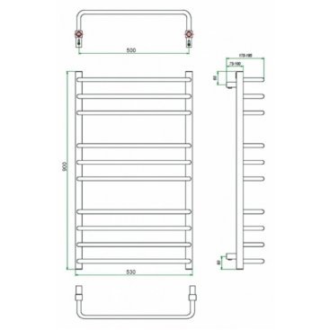 Полотенцесушитель водяной Grota EcoForte 500x900