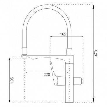 Смеситель для кухни Haiba HB76816 хром