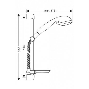 Душевой гарнитур Hansgrohe Croma 27773000