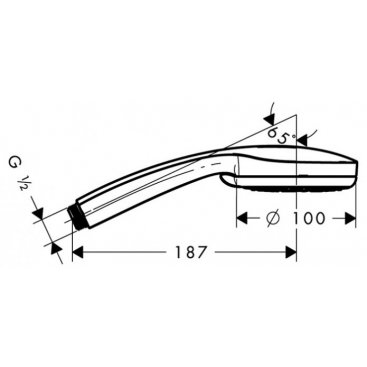 Душевая стойка Hansgrohe Croma 220 Showerpipe Reno 27224000