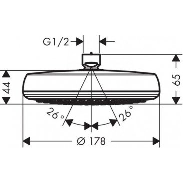 Верхний душ Hansgrohe Crometta 160 Low Pressure 26576400