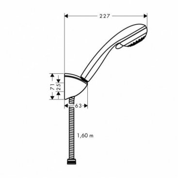 Душевой набор Hansgrohe Crometta 85 27569000