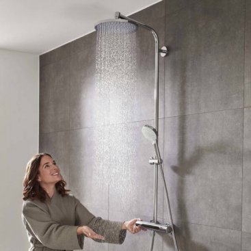 Душевая стойка с термостатом Hansgrohe Crometta S 240 Showerpipe 27267000