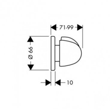 Запорный вентиль Hansgrohe Ecostat E 15971000