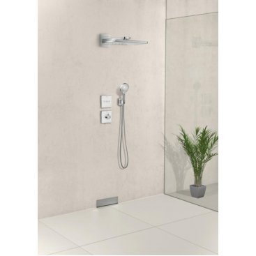 Держатель для лейки со штуцером Hansgrohe Fixfit Porter Square 26486000