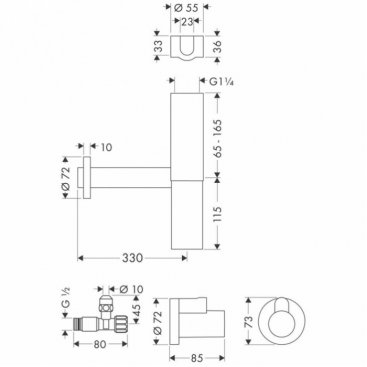 Сифон для раковины Hansgrohe Flowstar 52120000