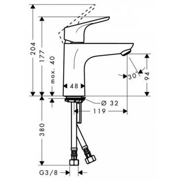 Смеситель для раковины Hansgrohe Focus CoolStart 31509000