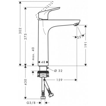 Смеситель для раковины Hansgrohe Focus 31518000