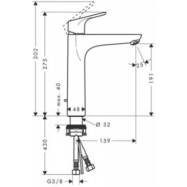 Смеситель для раковины Hansgrohe Focus 31608000