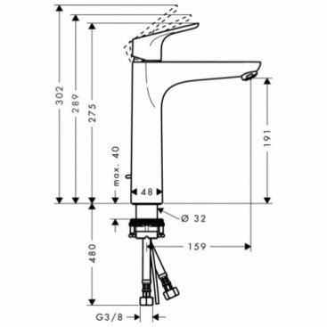 Смеситель для раковины Hansgrohe Focus 31658000