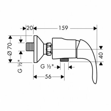 Смеситель для душа Hansgrohe Focus E 31760000