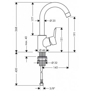 Смеситель для раковины Hansgrohe Focus S 31710000