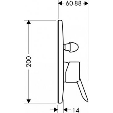 Смеситель для душа Hansgrohe Focus S 31746000