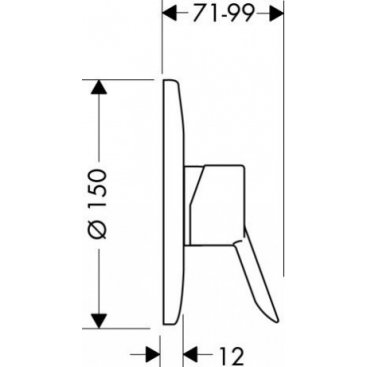 Смеситель для душа Hansgrohe Focus S 31767000