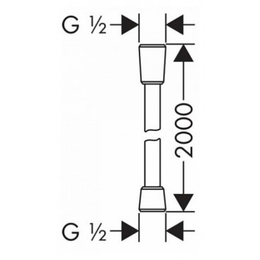 Шланг для душа Hansgrohe Isiflex 28188000