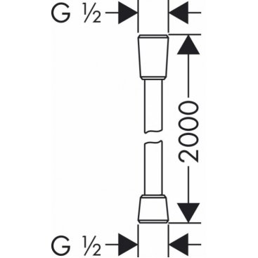 Шланг для душа Hansgrohe Isiflex 28274000
