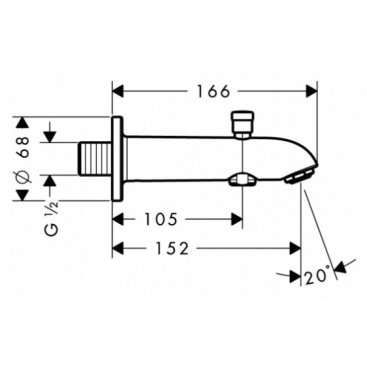 Излив Hansgrohe 13423000