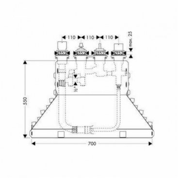 Скрытая часть смесителя Hansgrohe 15460180