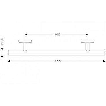 Поручень Hansgrohe Logis 40513000