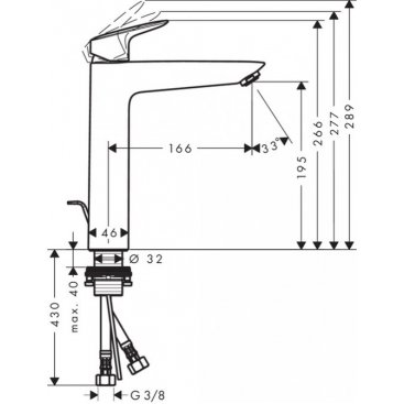 Смеситель для раковины Hansgrohe Logis 190 CoolStart 71095000