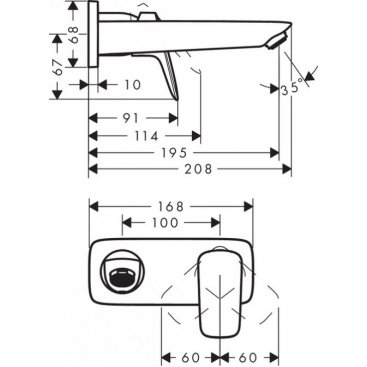 Смеситель для раковины Hansgrohe Logis 71220000