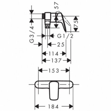 Смеситель для душа Hansgrohe Logis 71630000