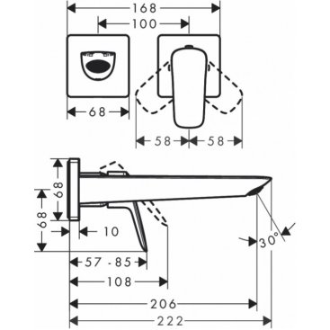 Смеситель для раковины Hansgrohe Logis 71256000