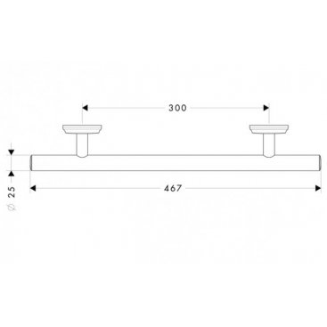 Поручень Hansgrohe Logis Classic 41613000