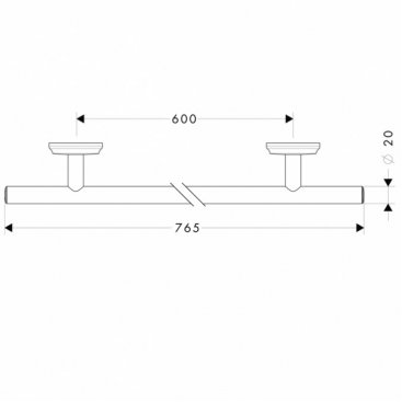 Полотенцедержатель Hansgrohe Logis Classic 41616000