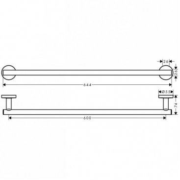 Полотенцедержатель Hansgrohe Logis Universal 41716000