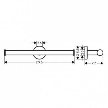 Держатель туалетной бумаги Hansgrohe Logis Universal 41717000