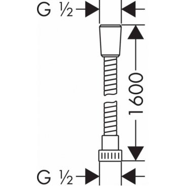 Шланг для душа Hansgrohe Metaflex 28266000