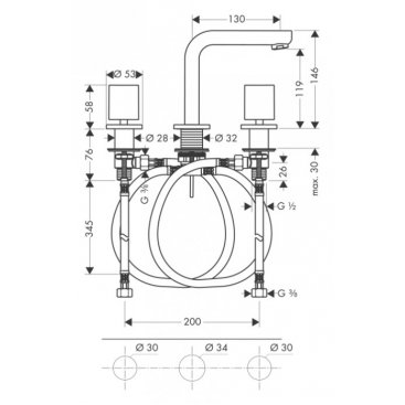 Смеситель для раковины Hansgrohe Metris S 14063000