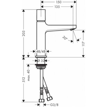 Смеситель для раковины Hansgrohe Metropol 32571000