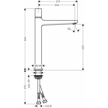 Смеситель для раковины Hansgrohe Metropol 32572000