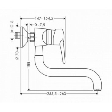 Смеситель для кухни Hansgrohe Metropol E 14840000