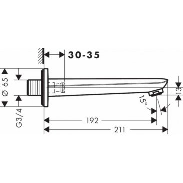 Излив Hansgrohe Novus 71320000