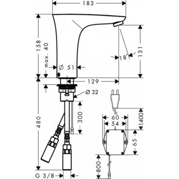 Смеситель для раковины Hansgrohe PuraVida 15172000