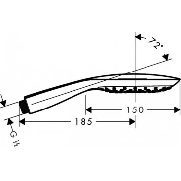 Ручная лейка Hansgrohe PuraVida 150 Eco Smart 28567400