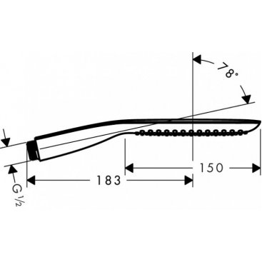 Ручная лейка Hansgrohe PuraVida 120 28558400