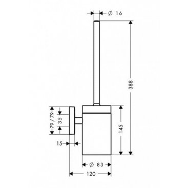 Ершик Hansgrohe PuraVida 41505000