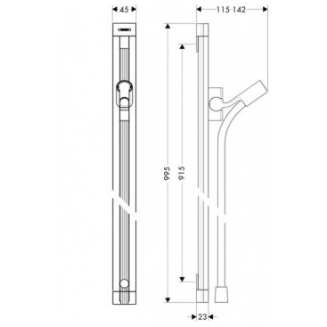 Штанга для душа Hansgrohe Raindance Unica'S 27636000