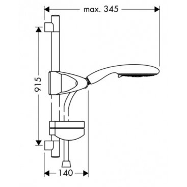 Душевой гарнитур Hansgrohe Raindance E 27885000