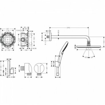 Душевая система Hansgrohe Raindance S 27959670