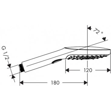 Ручная лейка Hansgrohe Raindance Select E 120 26520700