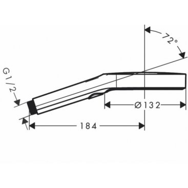 Ручная лейка Hansgrohe Rainfinity 26864700