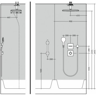 Верхний душ Hansgrohe Rainmaker Select 460 24004400