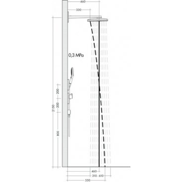 Верхний душ Hansgrohe Rainmaker Select 460 24007400