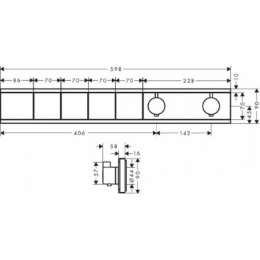 Термостат для душа Hansgrohe Rain Select 15382670