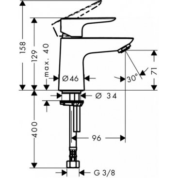 Кран для холодной воды Hansgrohe Talis E 71706000